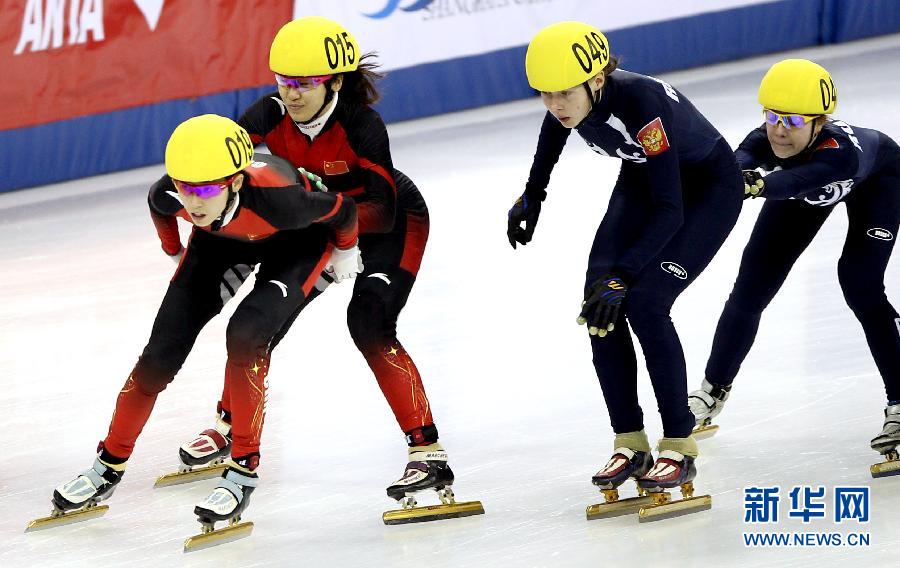 短道速滑世界杯上海站:中国队夺得女子3000米