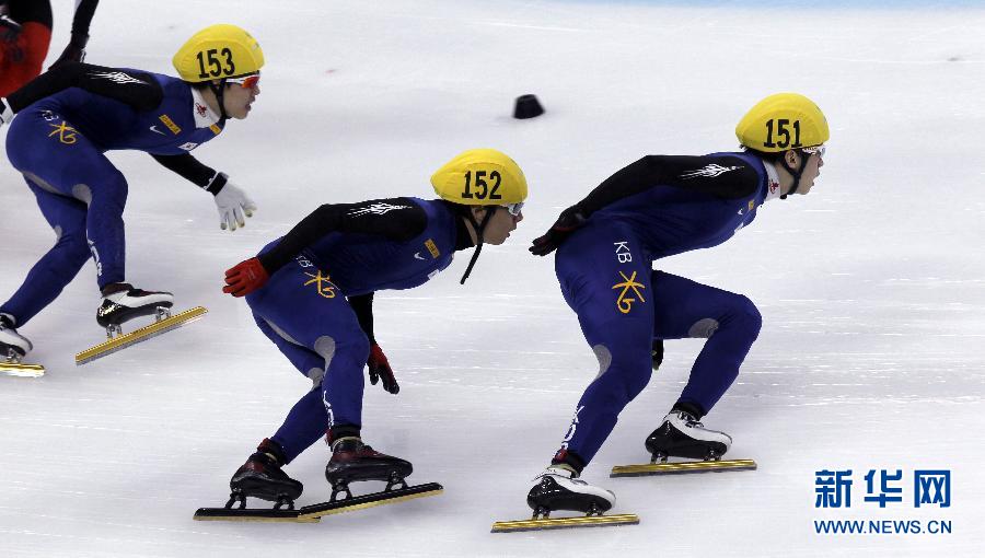 短道速滑世锦赛男子1500米:韩国选手包揽奖牌