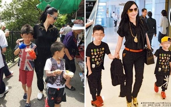 <em>张柏芝</em>带儿子香港过暑假 霆锋妹妹:没机会见侄
