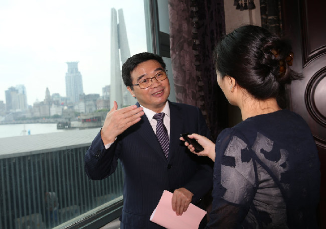 　　7月24日，上海市交通委主任孙建平接受新华网记者专访。新华社记者裴鑫摄