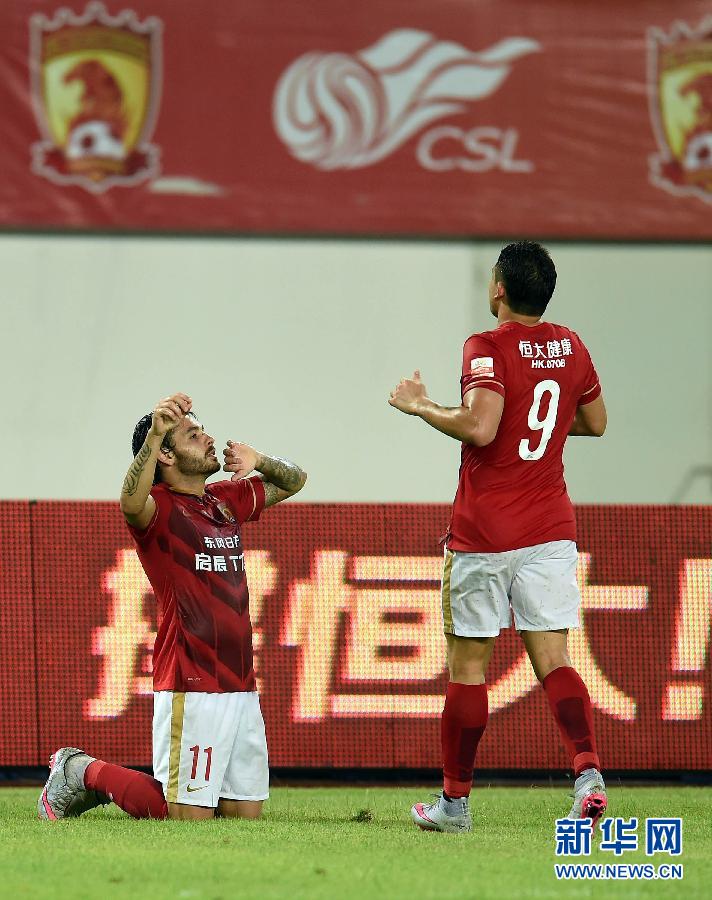 中超:广州恒大平上海申花