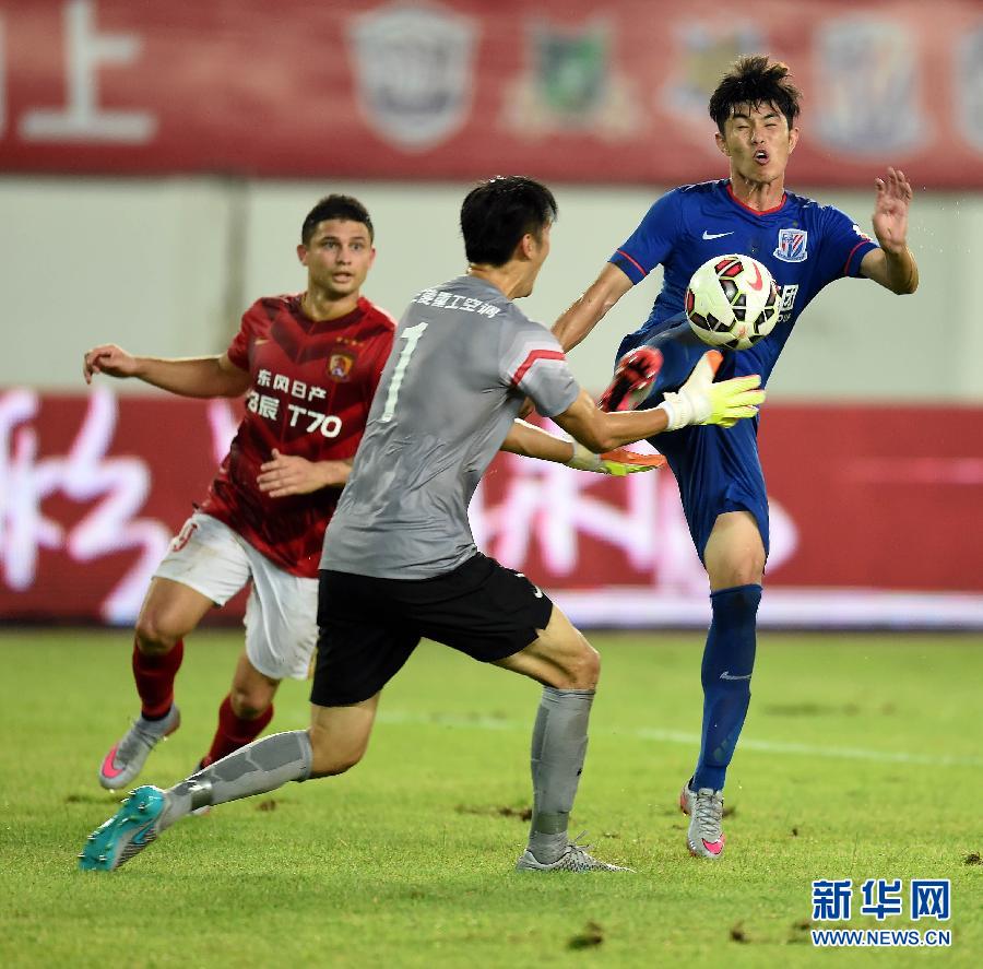 中超:广州恒大平上海申花