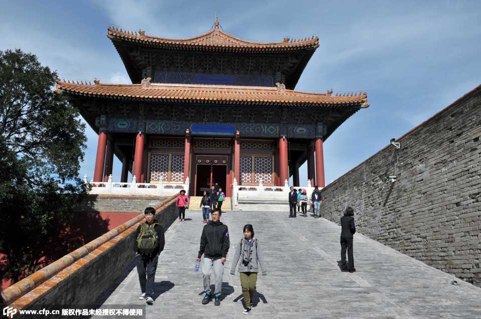 北京故宫博物院90年院庆 紫禁城城墙开放参观