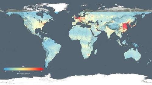 卫星地图,nasa科学家追踪了过去10年全世界不同地区195个城市的空污