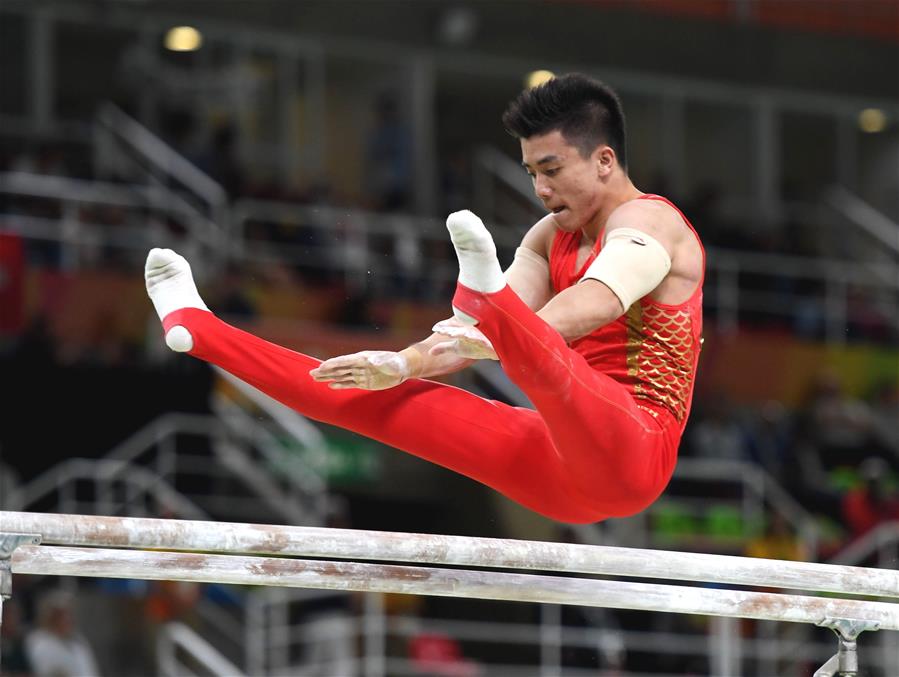 体操--男子团体决赛:中国队获铜牌