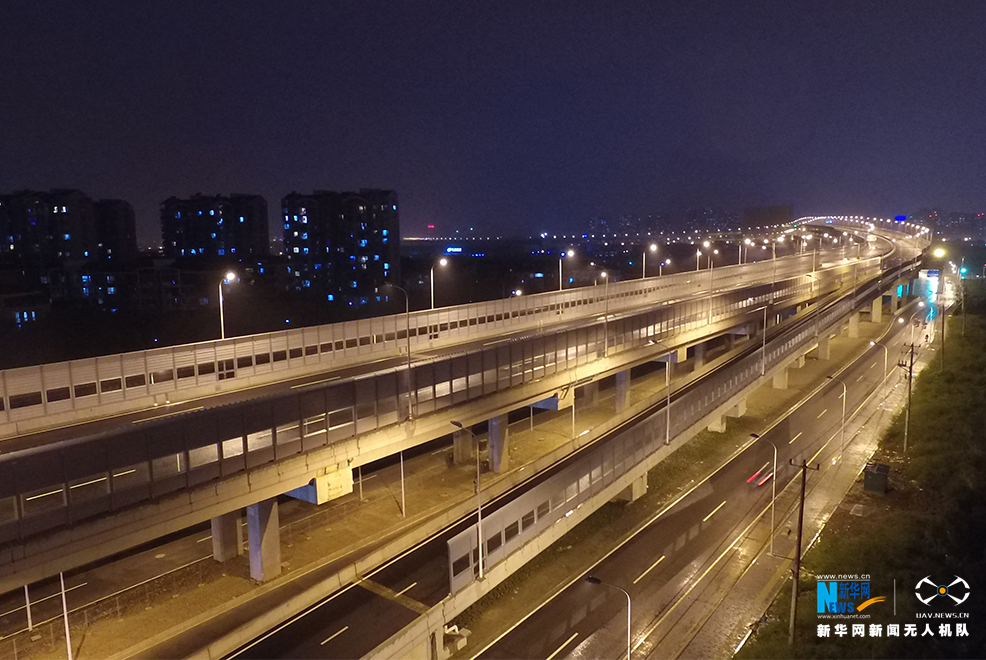 上海:嘉闵高架北段全线通车 航拍通车实景