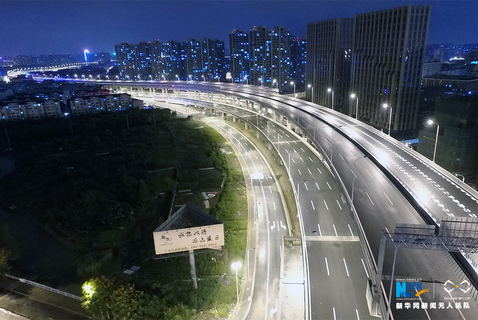 上海:嘉闵高架北段全线通车 航拍通车实景