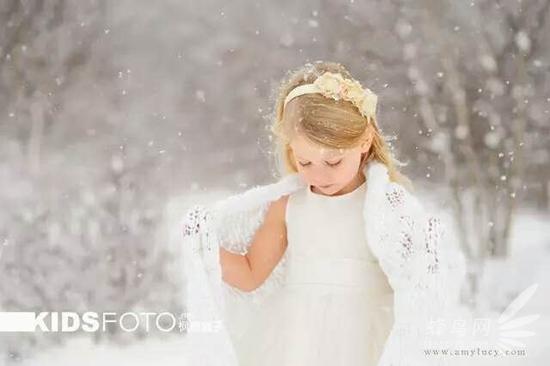 初雪到 在雪天给孩子拍张好照片