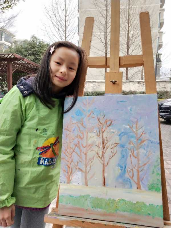 上海星河湾双语学校:10岁学生举办个人画展
