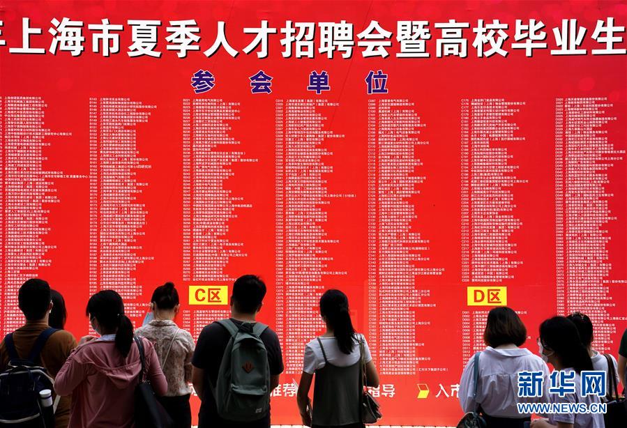 （社会）（1）上海夏季人才招聘会：助力毕业生就业“冲刺”