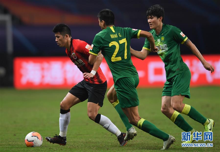 （體育）（10）足球&mdash;&mdash;中超：上海上港勝北京中赫國安