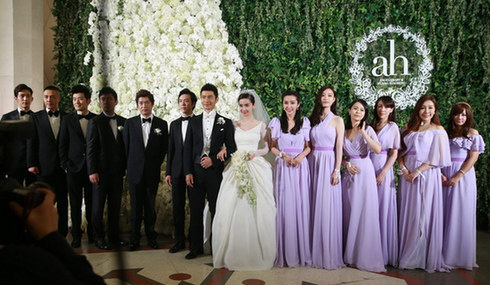  黄晓明baby婚礼 :夫妇甜蜜热吻 红毯众星云集胜