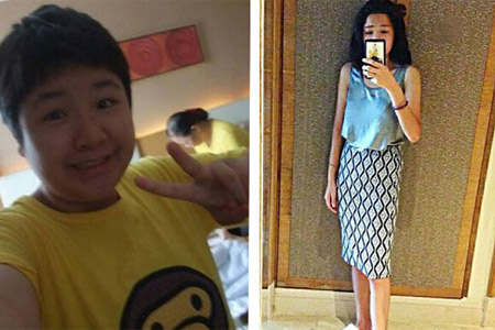 广东一 女生半年瘦50斤  网友:减肥女神(图)-新华